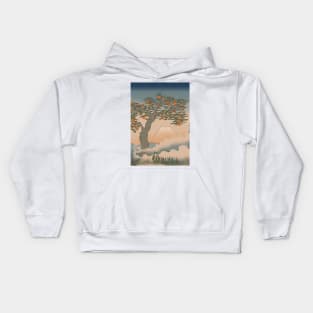 Japanese Orange Tree Kids Hoodie